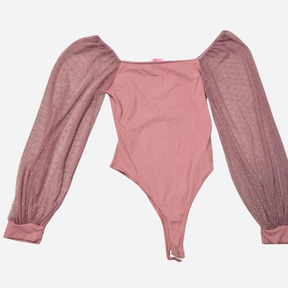 Pink-lily Women's Pink Bodysuit